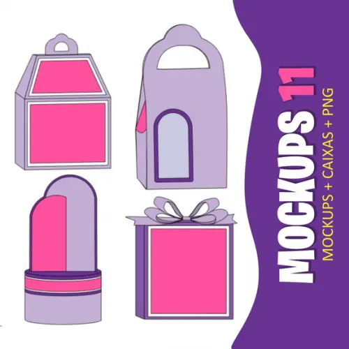 Arquivo Mockups + Caixa + Png (0974)
