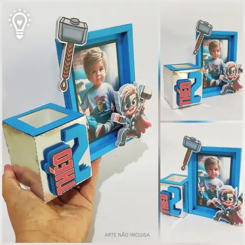 Arquivo de Corte Centro de Mesa com Quadro-studio Epdf(0620)