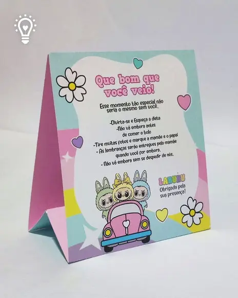 Arquivo de Corte Placa de Mesa Labubu - Studio e pdf (1114)