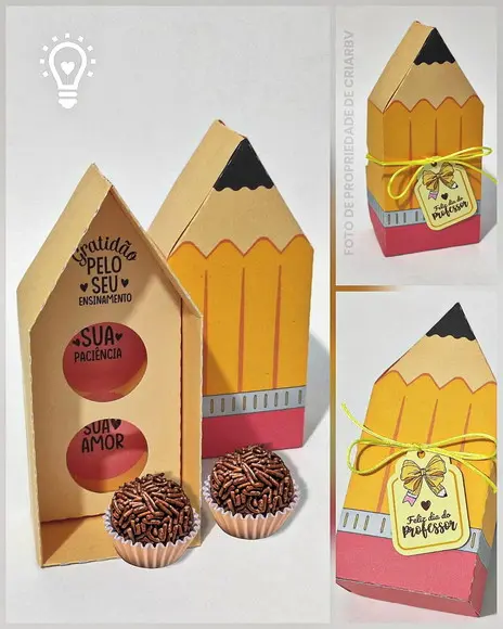Arquivo de Corte Caixa Lapis Brigadeiro -studio e Pdf(01206)