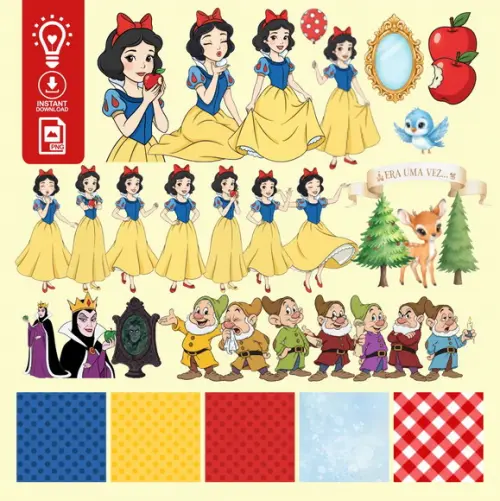 Kit Digital Branca de Neve - (01359)