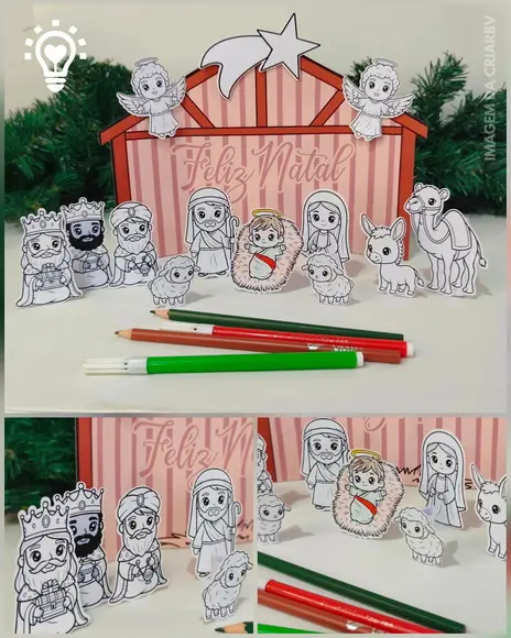 Presépio para Colorir Jesus - Studio e pdf (01296)
