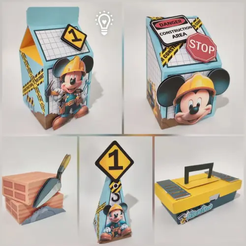 Arquivo de Corte Mickey Construtor - Studio e Pdf(0658)