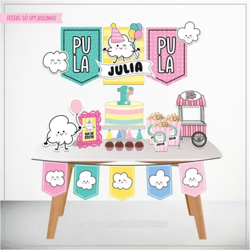 Kit Só Um Bolinho Pipoca - Studio e pdf (0936)
