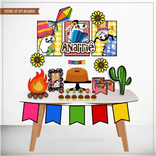Kit Só Um Bolinho Festa Junina Florks -studio e Pdf(1054)