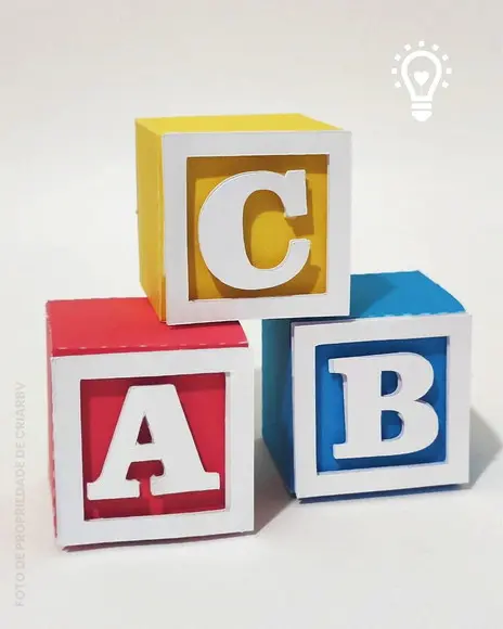 Arquivo de Corte Cubo Lembrança Abc Formatura - (01256)