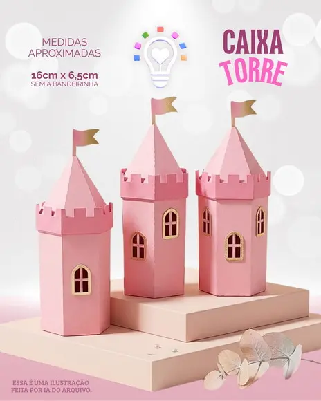 Arquivo de Corte Caixa Torre - Studio e pdf (1457)