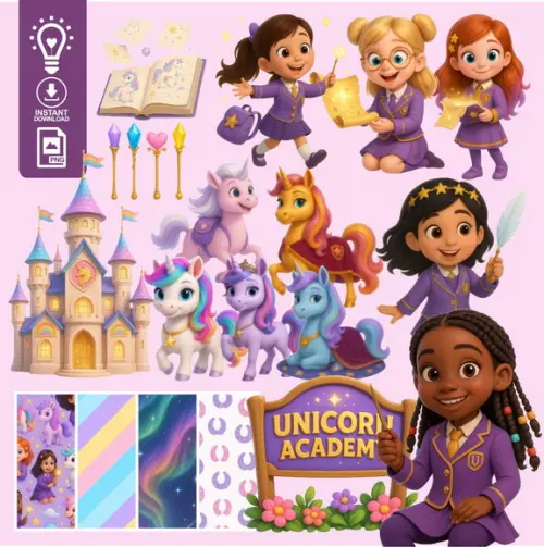 Kit Digital Unicornio - (1380)