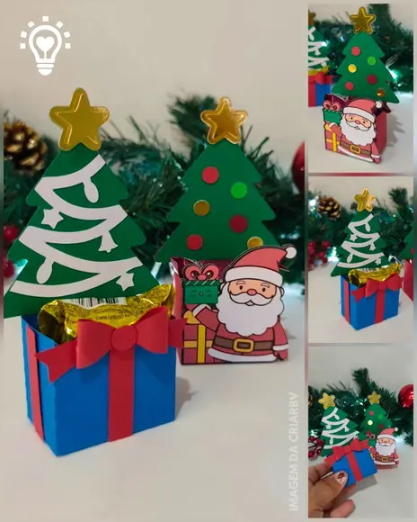 Arquivo de Corte Caixa de Presente Natal/natalino - (01307)
