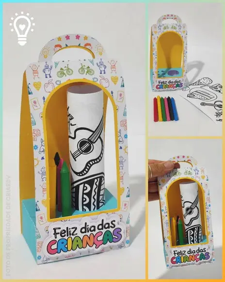 Arquivo de Corte Kit de Colorir Dia das Crianças (01216)