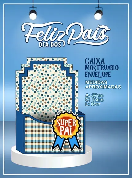 Arquivo de Corte Caixa Monstruario Pais -studio e Pdf(1119