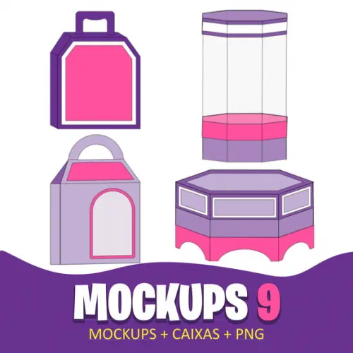 Arquivo Mockups + Caixa + Png (0972)