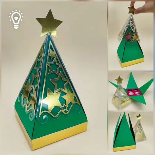 Arquivo de Corte Arvore de Natal para Doces-studio Epdf(0781