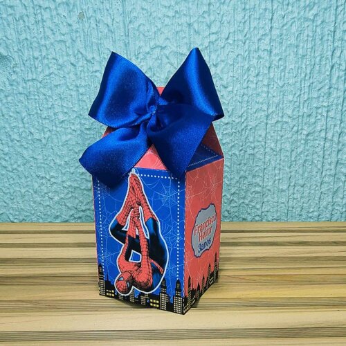 kit 15 Caixinhas Homem Aranha Kit Festa Pegue e Monte
