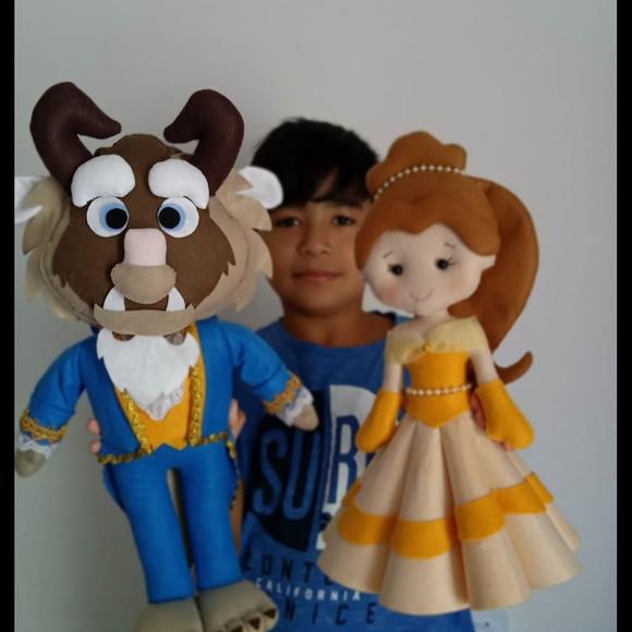 Kit Bela e a Fera em Feltro