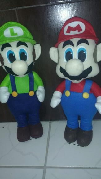 Super Mario em feltro