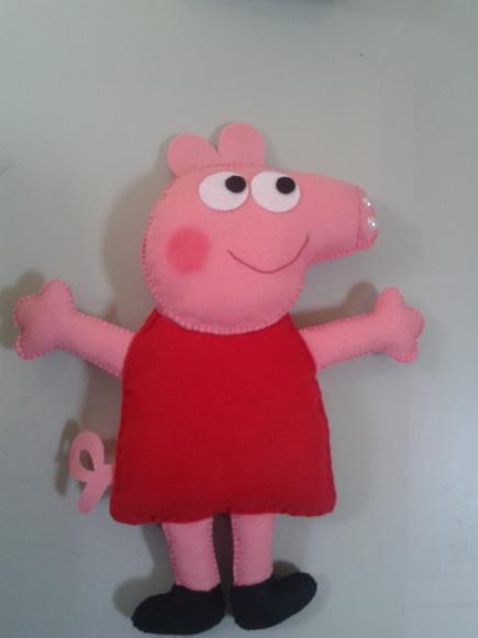 Porquinha rosa em Feltro