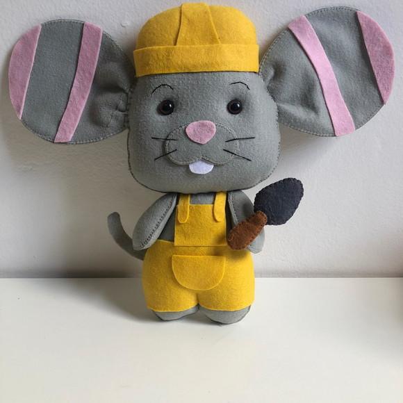 Ratinho Construtor em Feltro