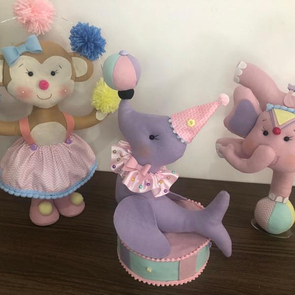 Circo Rosa em Feltro