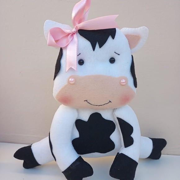 Fazendinha Rosa em feltro