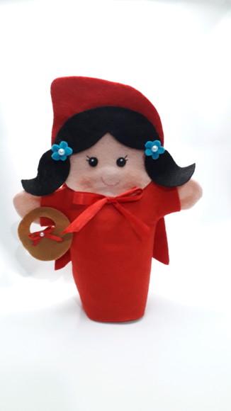 Fantoche chapeuzinho vermelho