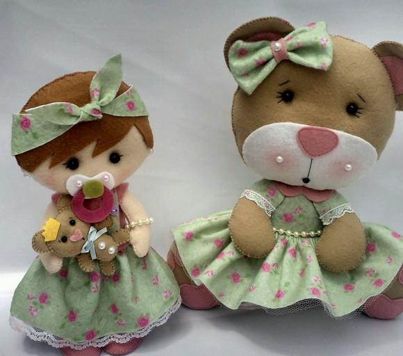 Kit menina ursa princesa