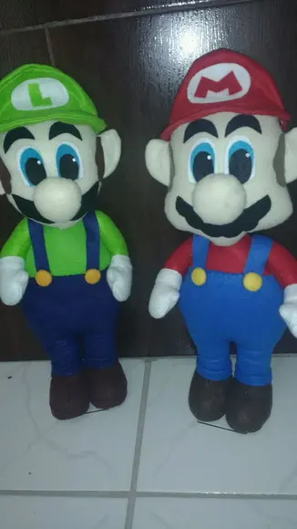 Super Mario em feltro