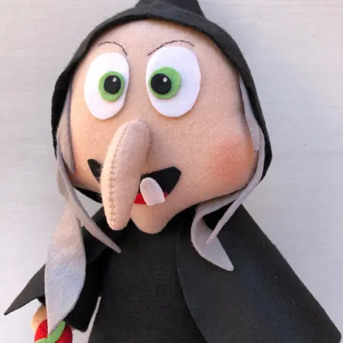 Bruxa em Feltro da Branca de Neve