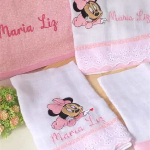 Fraldas de Boca Mine Rosa Baby