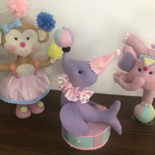 Circo Rosa em Feltro