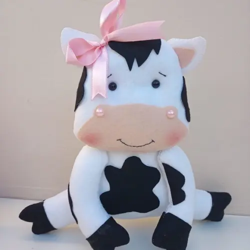 Fazendinha Rosa em feltro