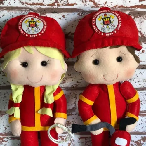 Kit Bombeiros em Feltro