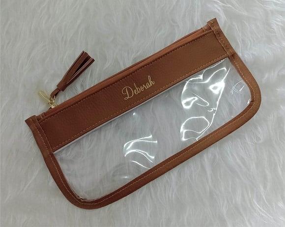 Estojo Slim Transparente Personalizado