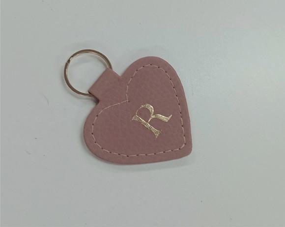 Chaveiro Coração Slim em Sintético Personalizado