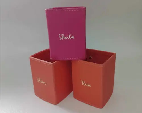 Porta Lápis de Mesa em Sintético Personalizado