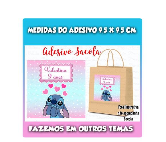 Adesivo para Sacolinha Surpresa Lilo Stitch