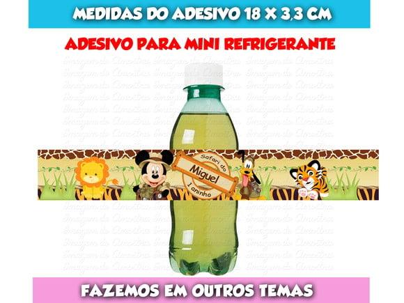Rótulos Adesivos Água, Refrigerante, Papinha Mickey Safari