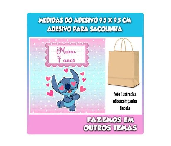 Adesivo para Sacolinha Surpresa Lilo Stitch