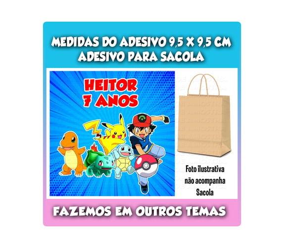 Adesivo para Sacolinha Surpresa Pokémon