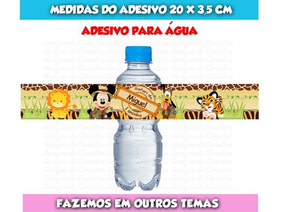 Rótulo Adesivo para Água Mickey Safari