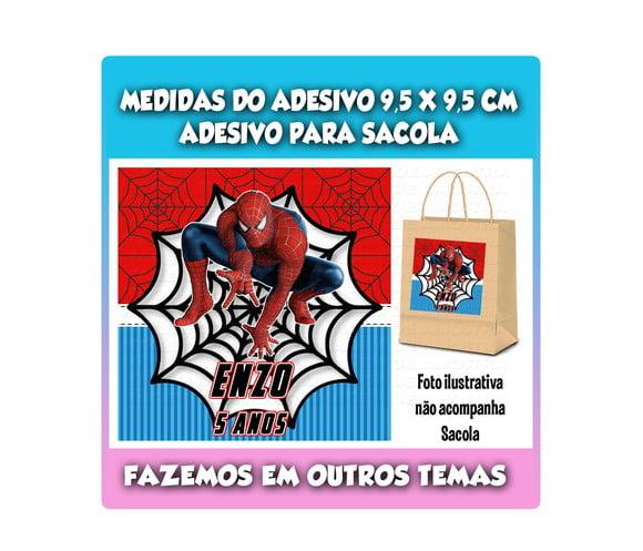 Adesivo para Sacolinha Surpresa Homem Aranha
