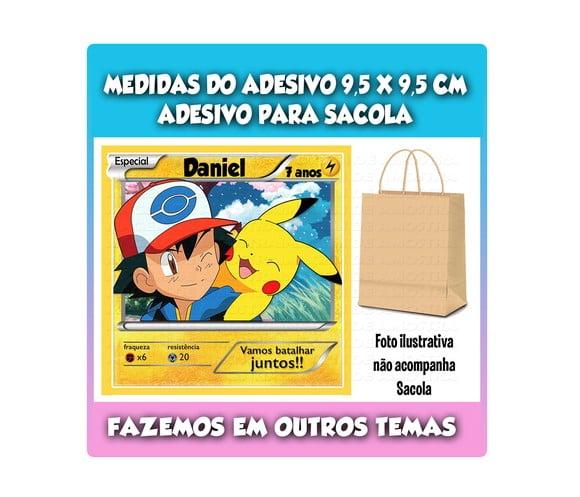 Adesivo para Sacolinha Surpresa Pokémon Card