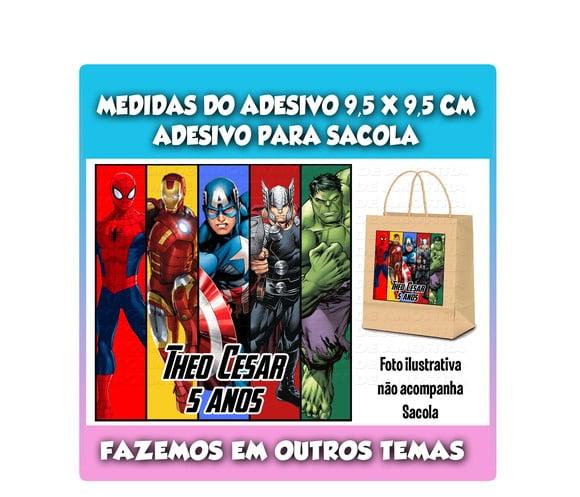 Adesivo para Sacolinha Surpresa Vingadores