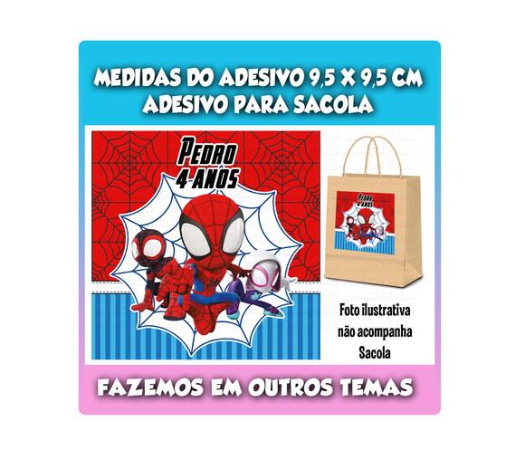 Adesivo Sacolinha Surpresa Homem Aranha Amigos Espetaculares