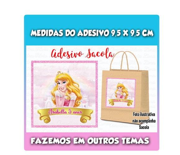 Adesivo para Sacolinha Surpresa a Bela Adormecida Aurora