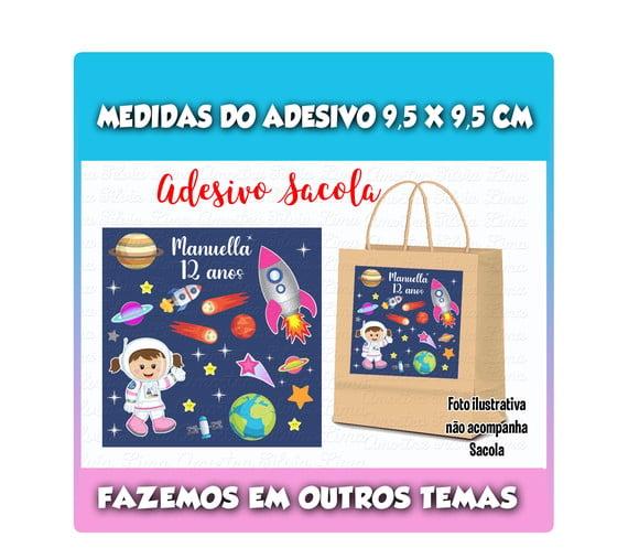 Adesivo para Sacolinha Surpresa Astronauta