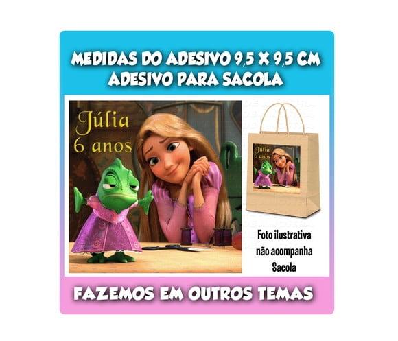 Adesivo para Sacolinha Surpresa Rapunzel