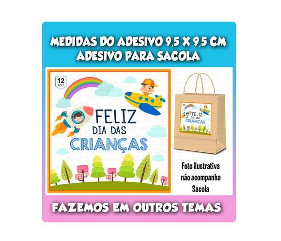 Adesivo para Sacolinha Surpresa Dia das Crianças