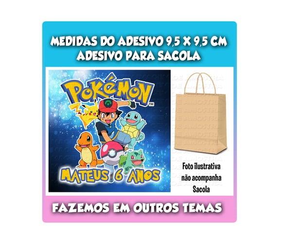 Adesivo para Sacolinha Surpresa Pokémon