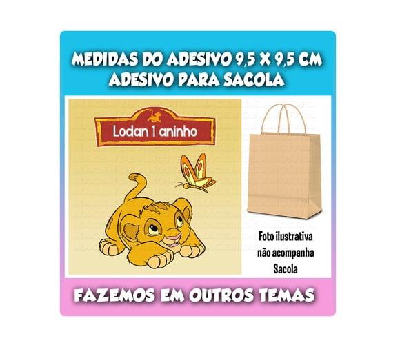 Adesivo para Sacolinha Surpresa Rei Leão Baby Simba